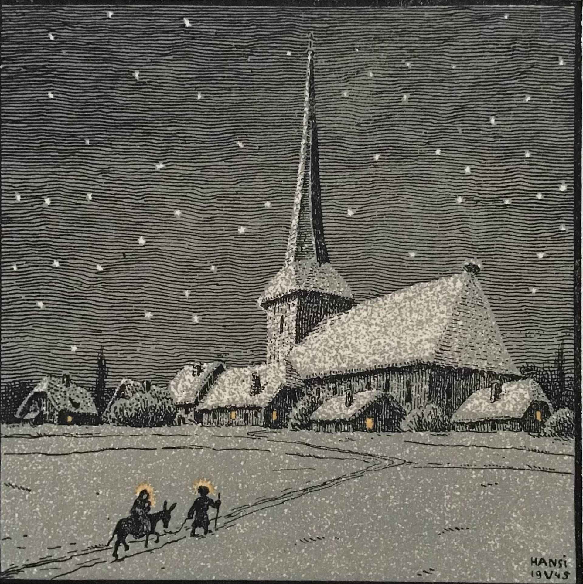 Hansi. Carte de voeux.
