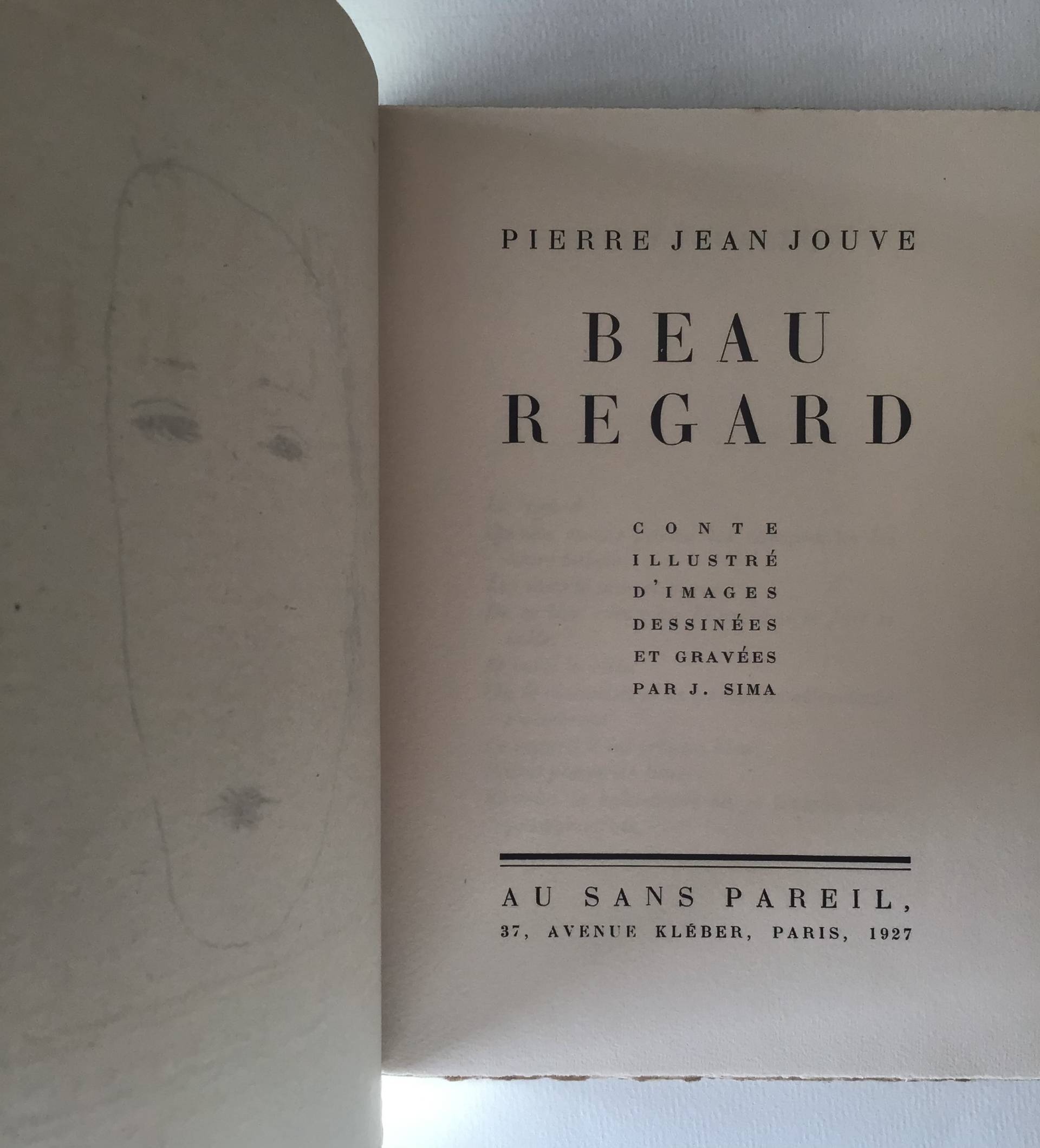 Beau regard. P.J. Jouve. Au sans pareil.