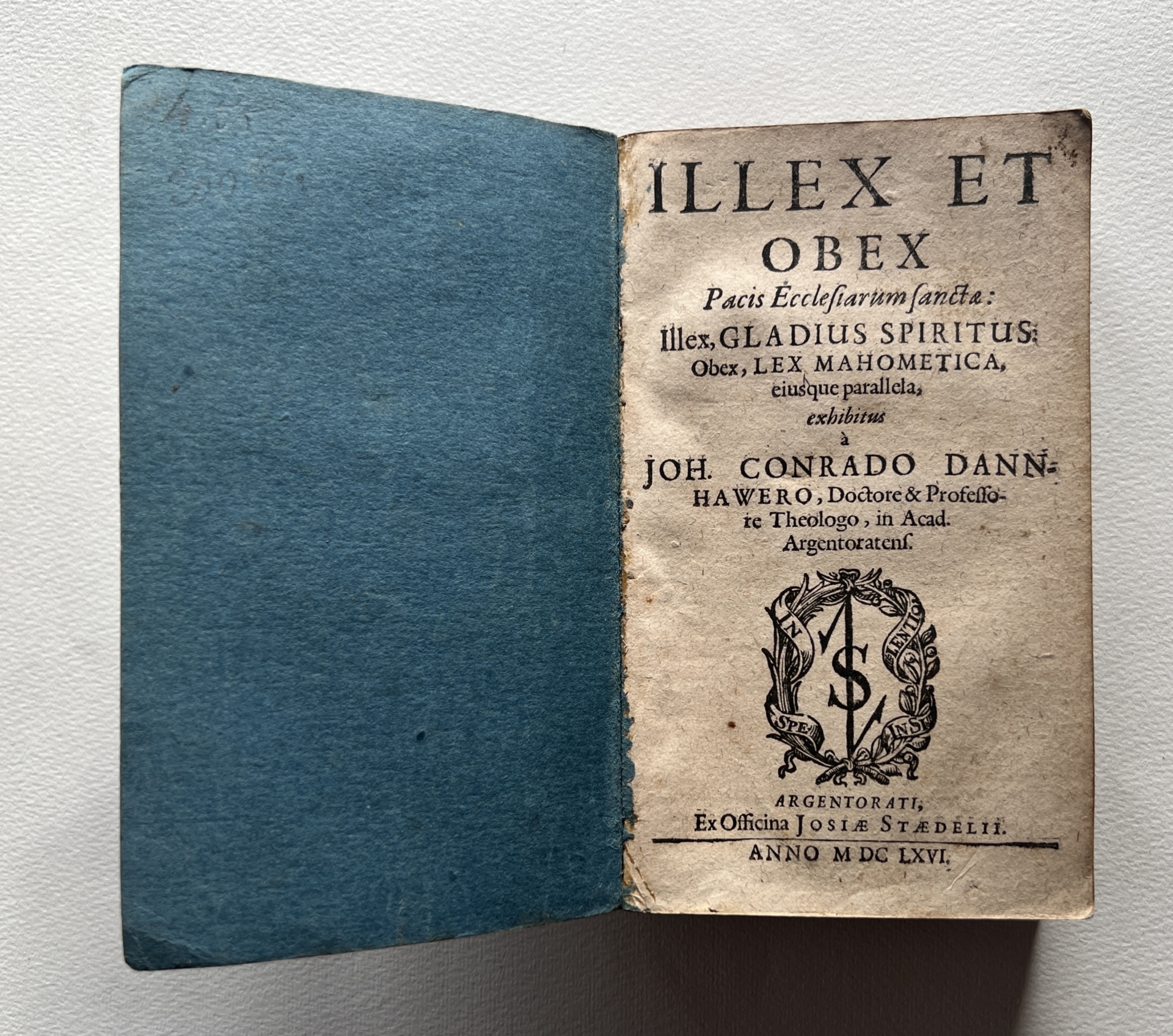 Johann Conrad Dannhauer. Illex et Obex. Pacis Ecclesiarum Sanctae.