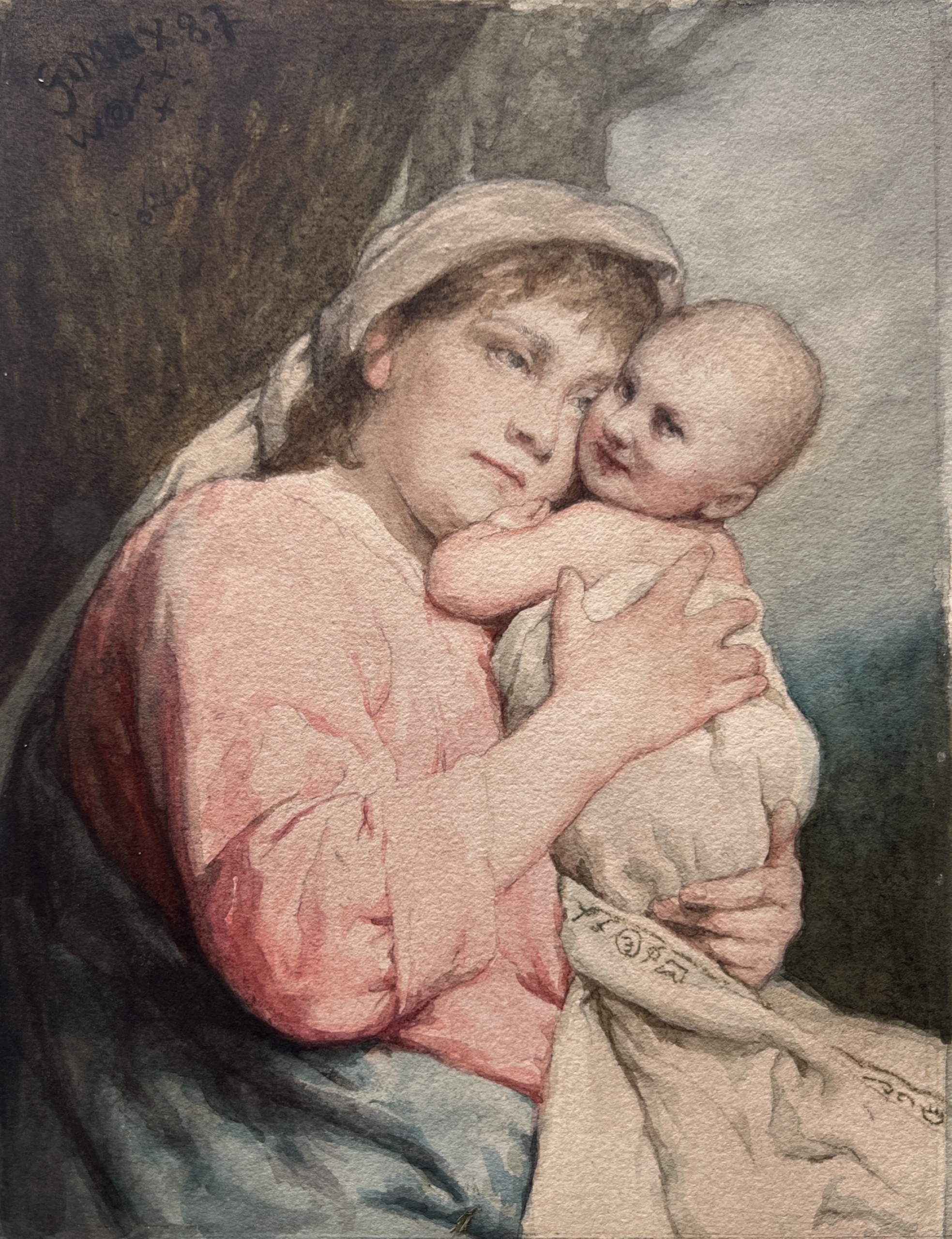 Gabriel Cornelius Ritter von Max. Maternité aux signes.