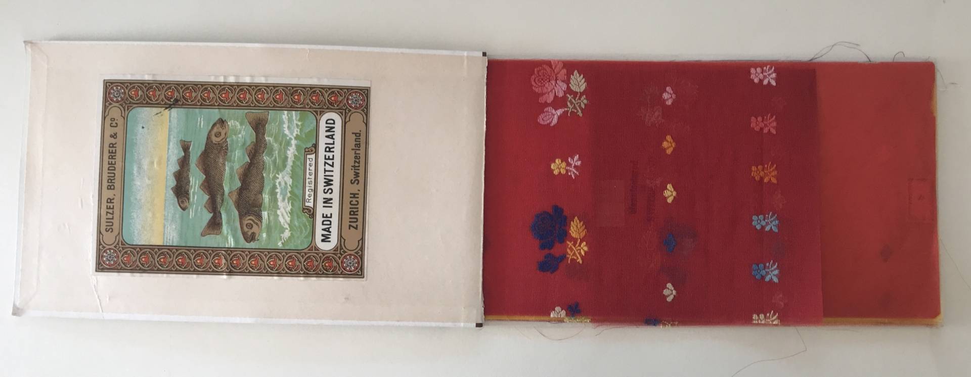 Catalogue publicitaire. Sulzer, Bruderer & Co. Zurich. Cold flowers Grenadines.