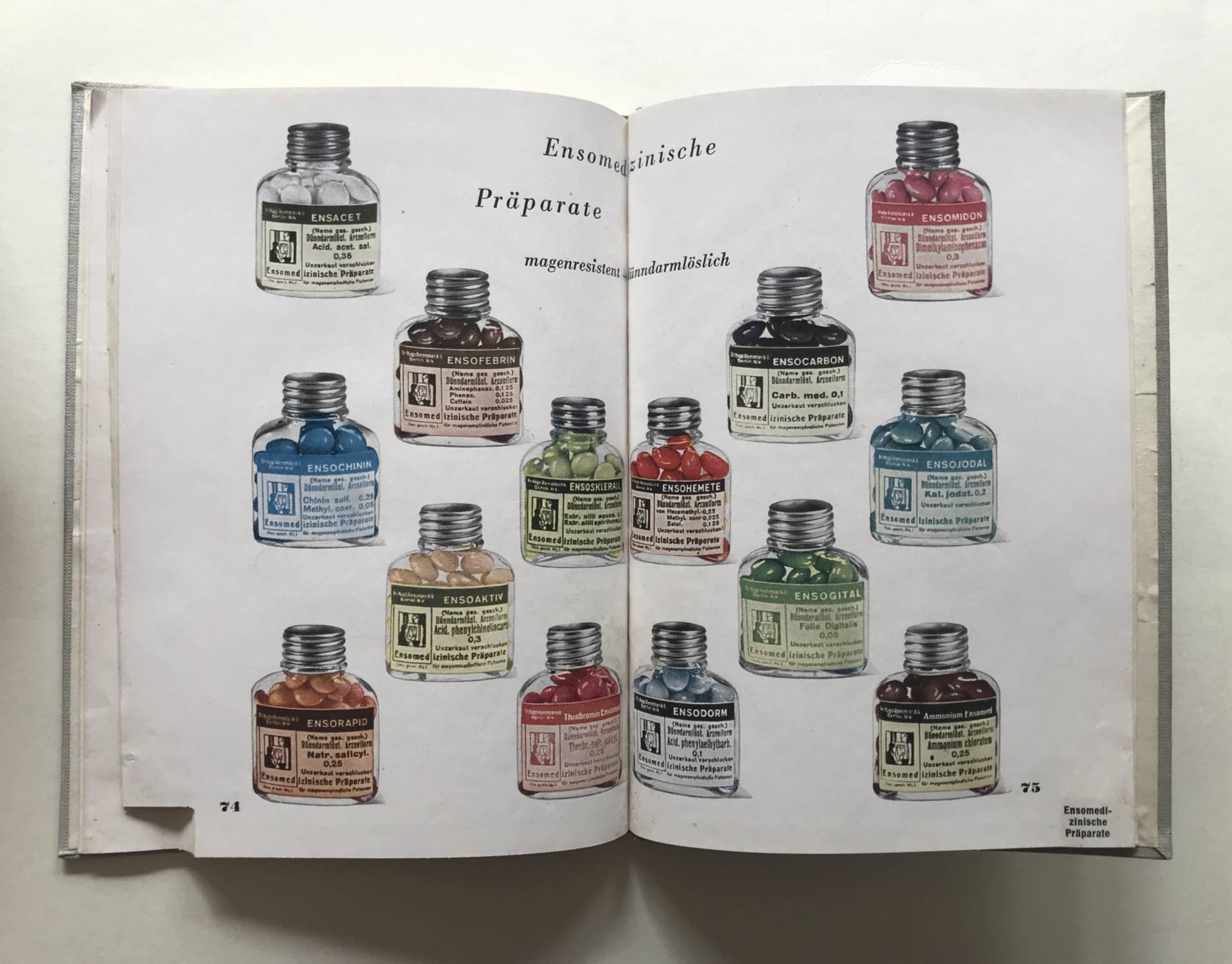 Catalogue publicitaire pharmaceutique.